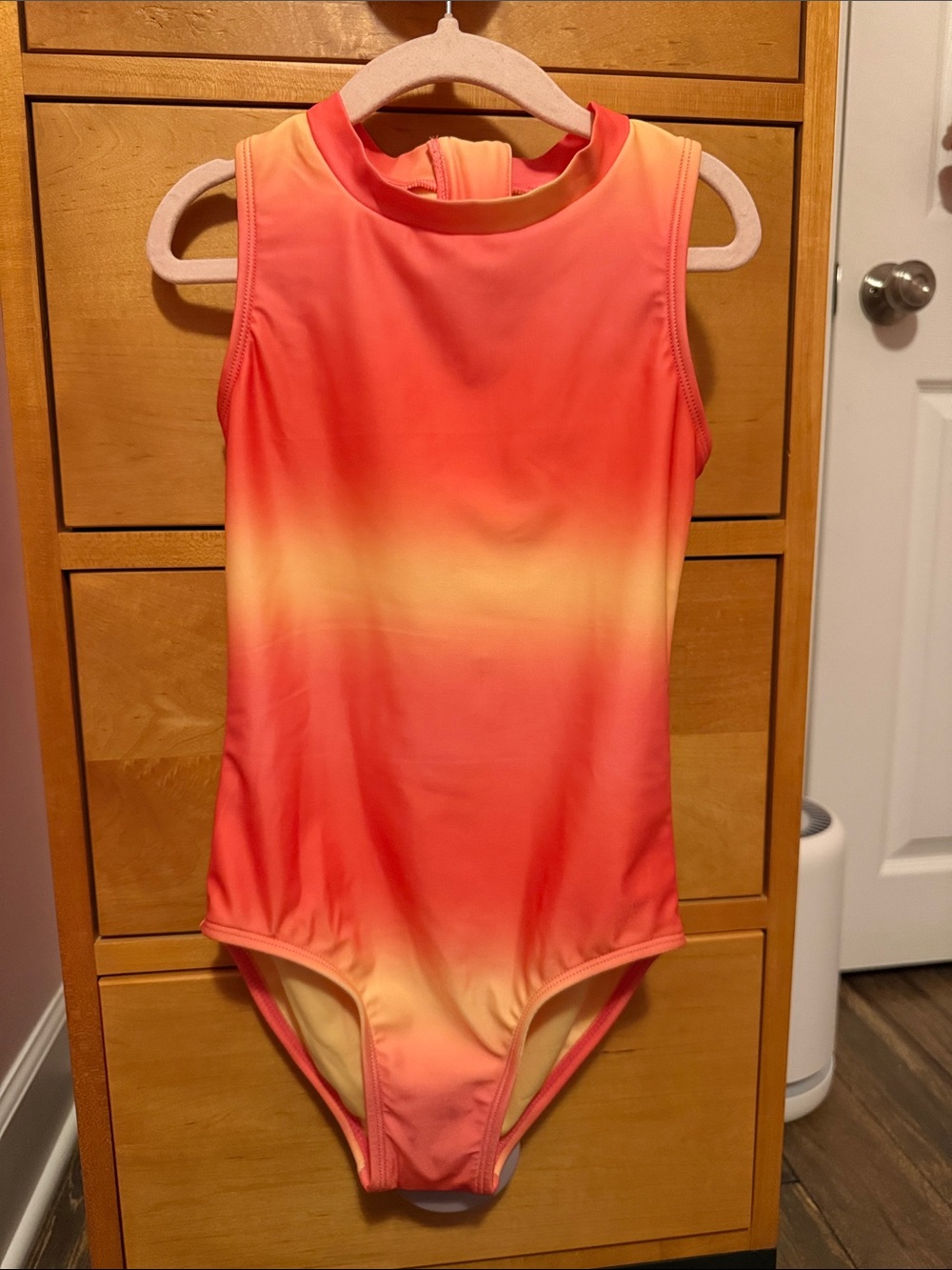 3 for $15 - Kids Gradient Tank One-Piece Swimsuit - Orange and Yellow